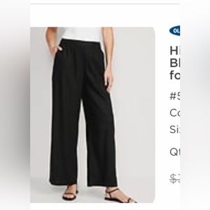 Old navy high wasted linen pant